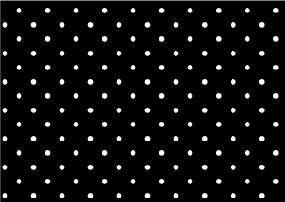 White Polka Dots on Black Background