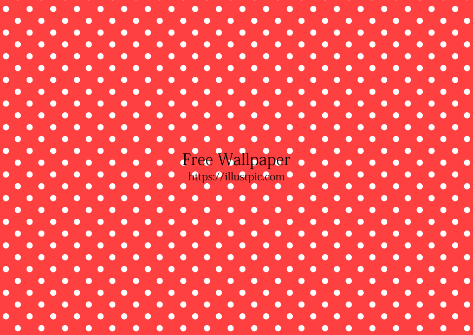 White Polka Dots on Red Background