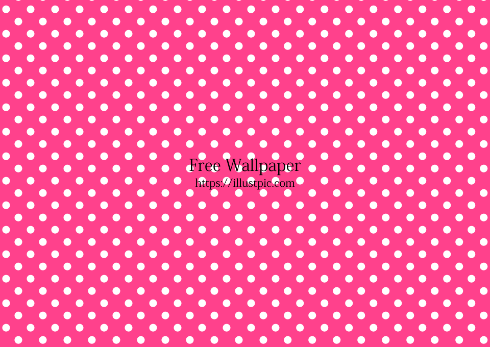 White Polka Dots on Pink Background