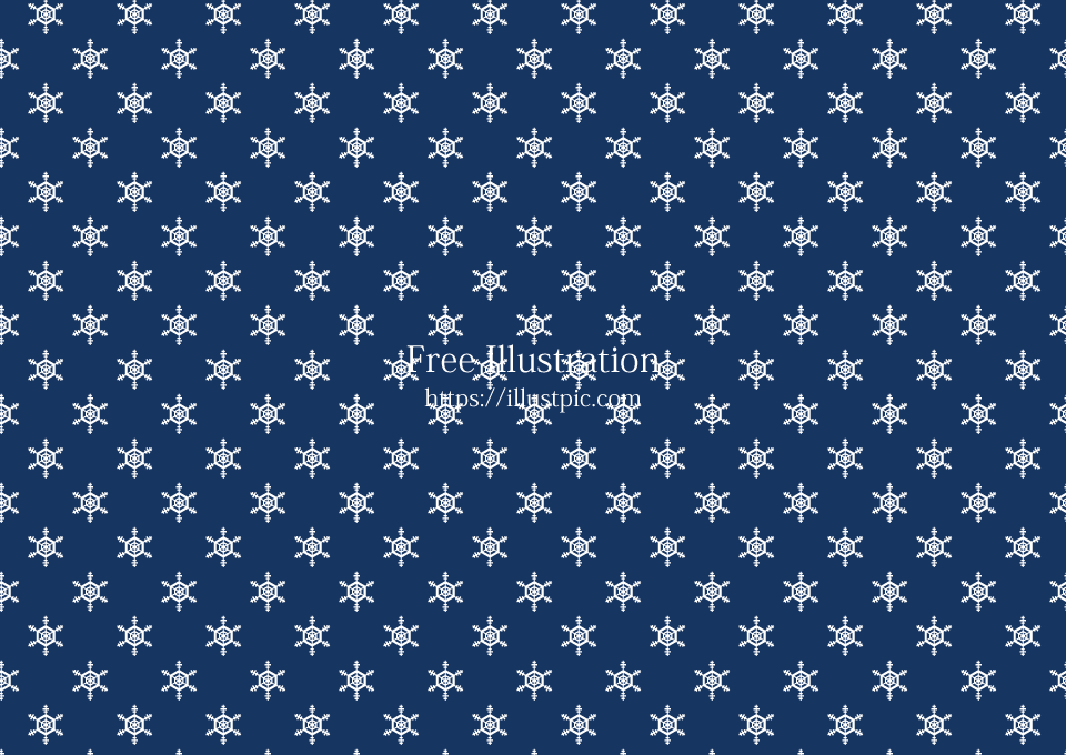 Snowflake Pattern on Navy Background