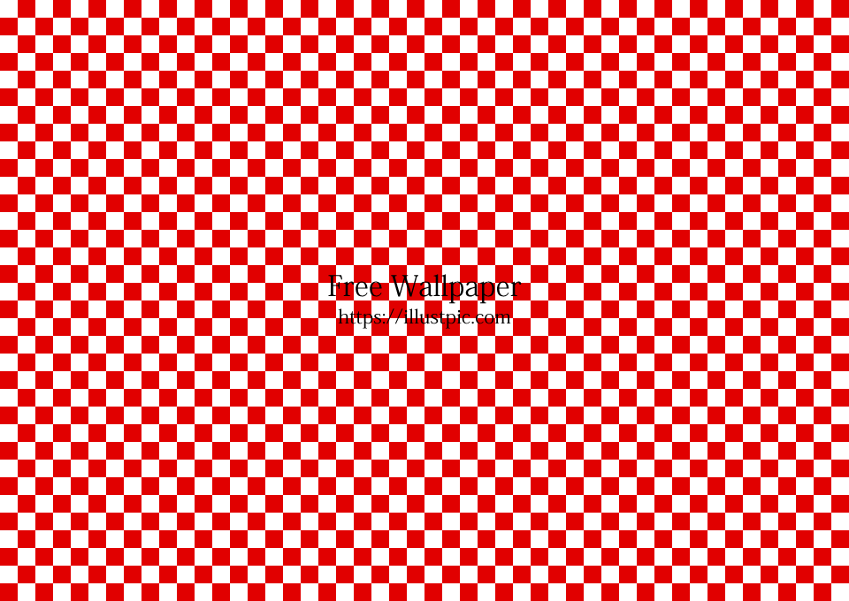 Red and White Check Pattern
