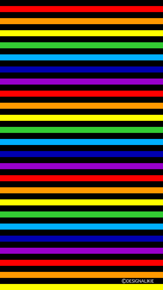 黒と虹色ボーダー 無料の壁紙画像集 Illustlive