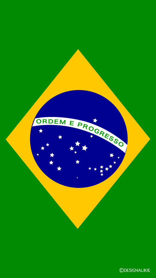 トップ100 ブラジル 国旗 イラスト
