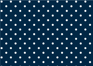 White Polka Dots on Navy Background