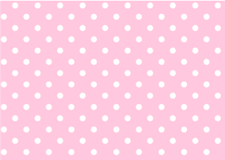 薄ピンク背景の白水玉