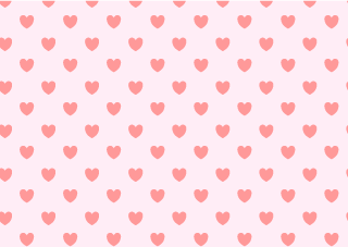 Pink Heart Pattern on Light Pink Background