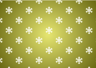 Snowflake Pattern on Gold Background