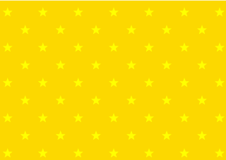 黄色背景の星パターン