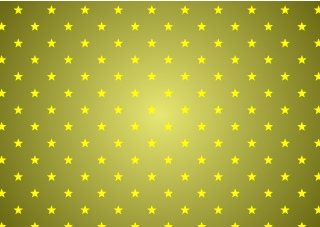 ゴールド背景の星パターン
