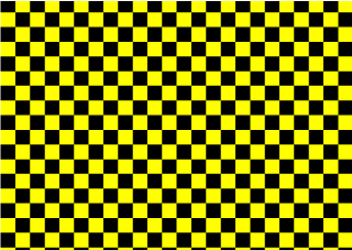 Yellow and Black Check Pattern