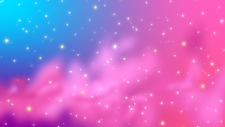 星とピンク雲