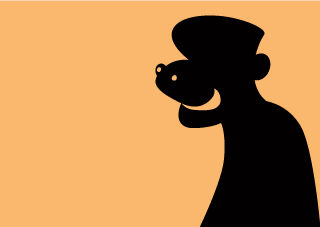 Monkey Character Silhouette