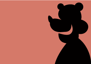 Bear Character Silhouette