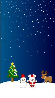 サンタとクリスマスツリー 無料の壁紙画像集 Illustlive