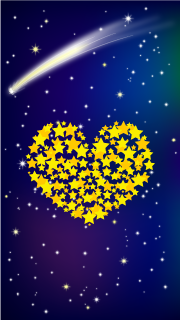 黒色背景にピンクハート模様 無料の壁紙画像集 Illustlive